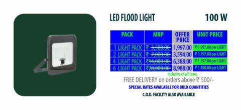 LED FLOOD LIGHT 100W (COOL WHITE)
