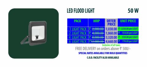 LED FLOOD LIGHT 50W (COOL WHITE)